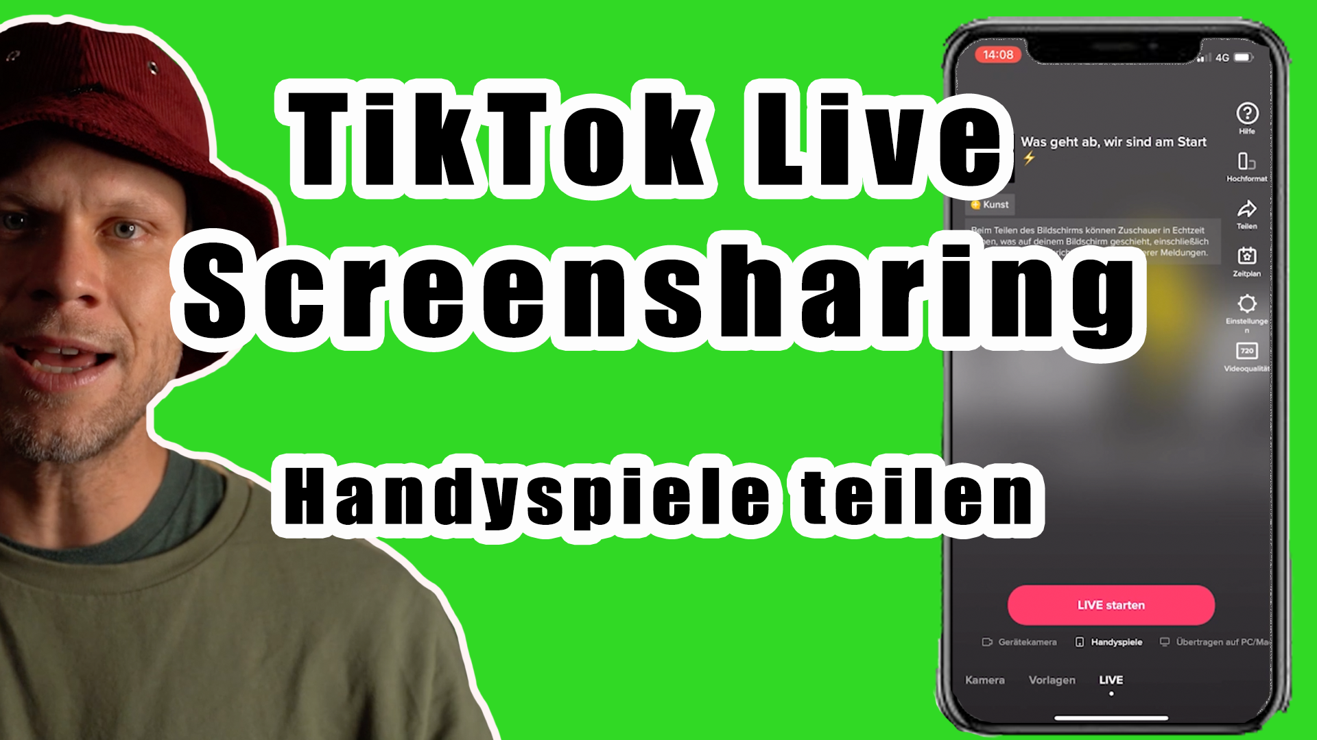 🎮 TikTok Live Screensharing Handyspiele streamen Daniel Zoll